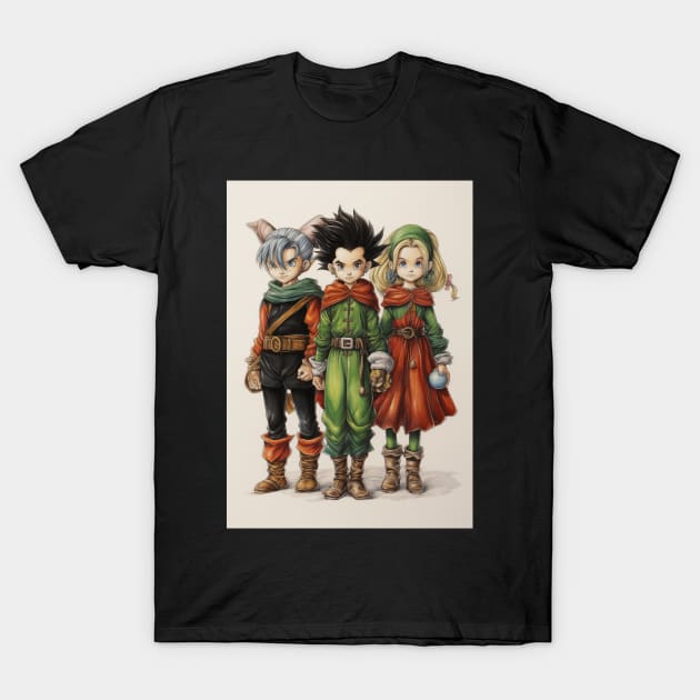 Three Cool Elves T-Shirt by JunkyDotCom